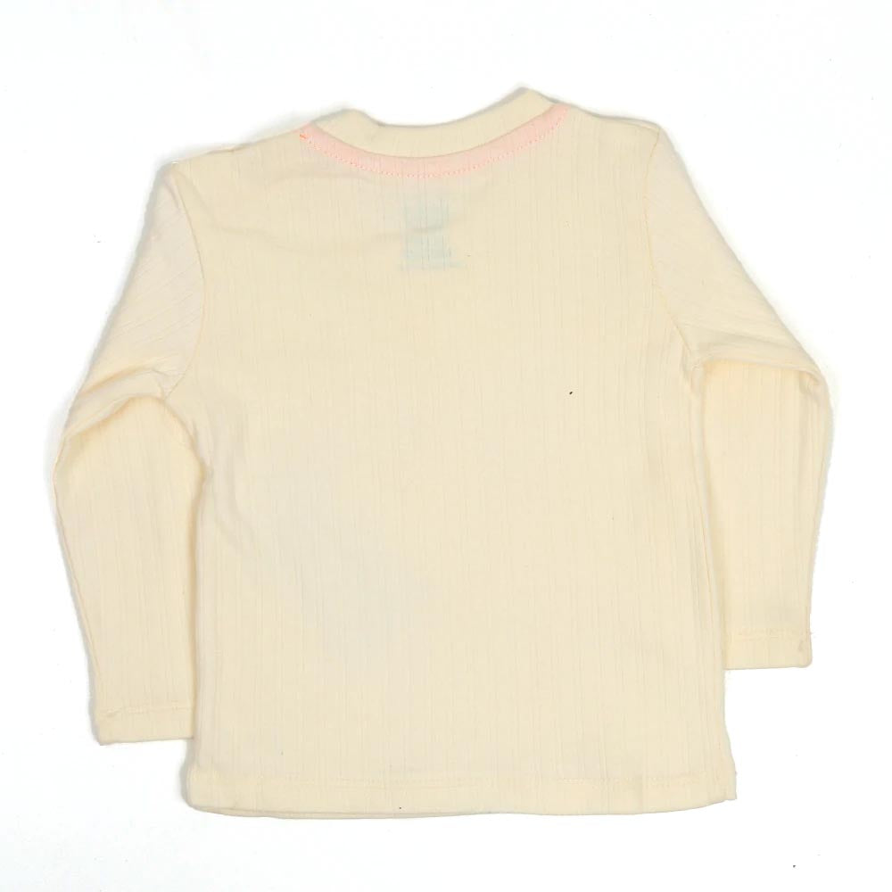 kids T-Shirt F/S Rib - Off White