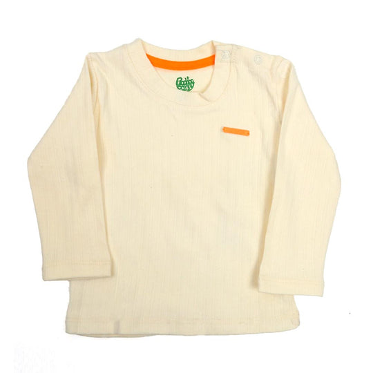 kids T-Shirt F/S Rib - Off White