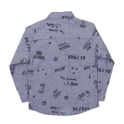 Be Kind Casual Shirt For Boys - Blue