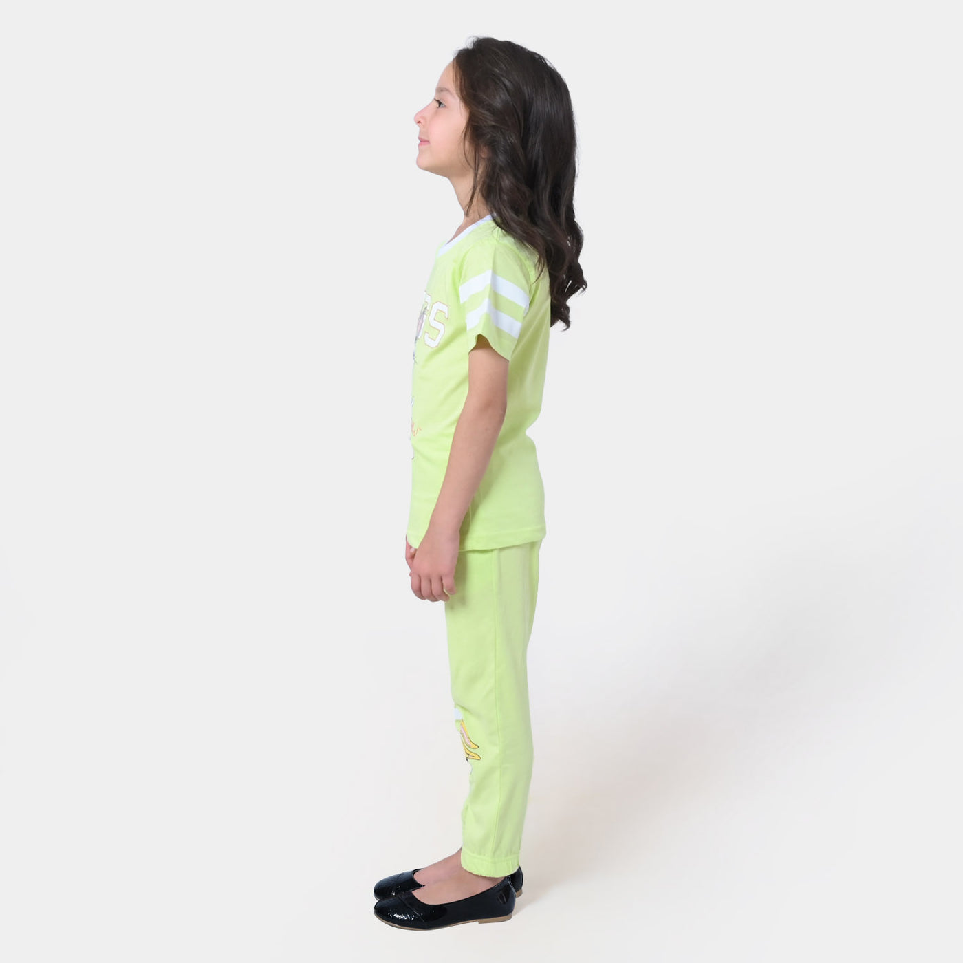 Girls Cotton 2Pcs Suit Character - Green