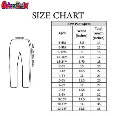 Infant Boys Cotton Pant Character- A/White