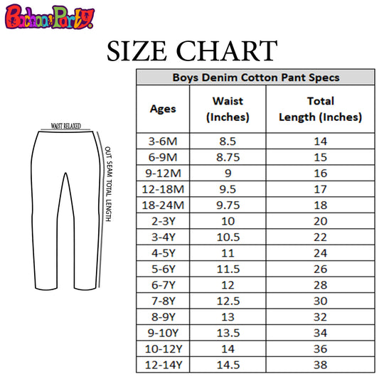 Infant Boys Pant Denim Miks - BLACK