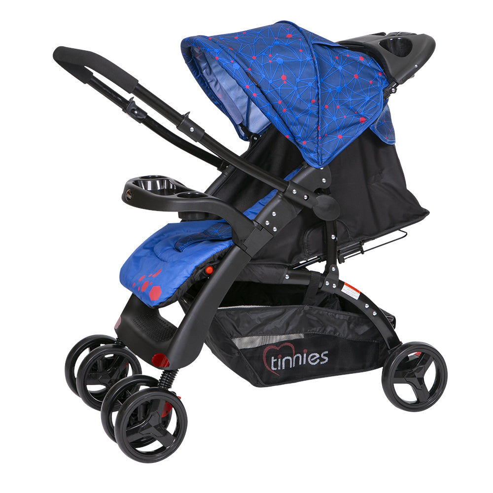 Tinnies Baby Stroller Revers Handle Royal Blue C-18D