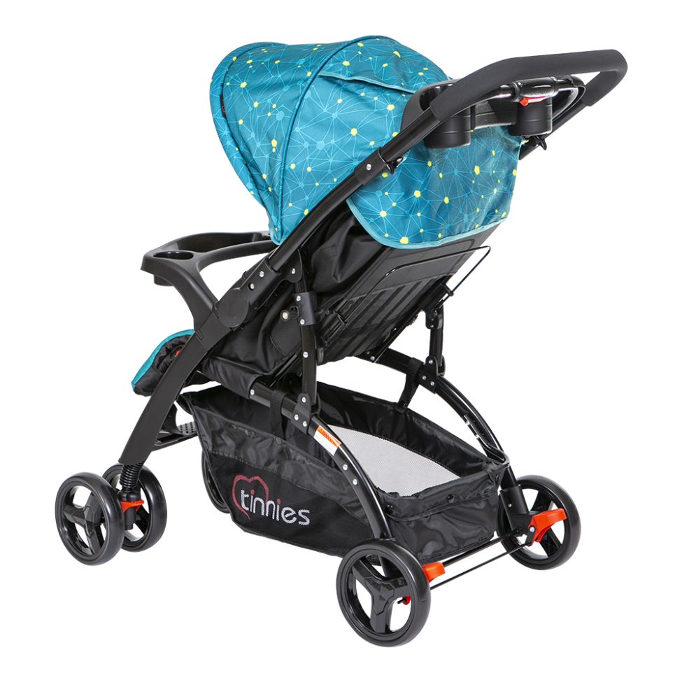 Tinnies Baby Stroller Revers Handle Acid Blue C-18D