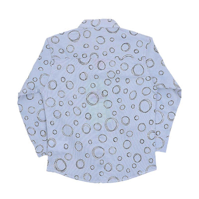 Circle Casual Shirt For Boys - Grey