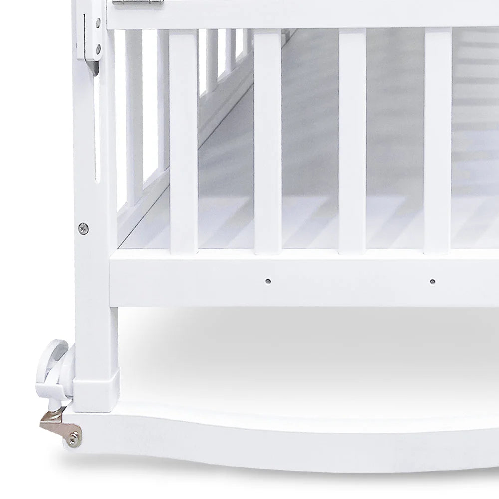 Tinnies Wooden Cot-White T901 E-C