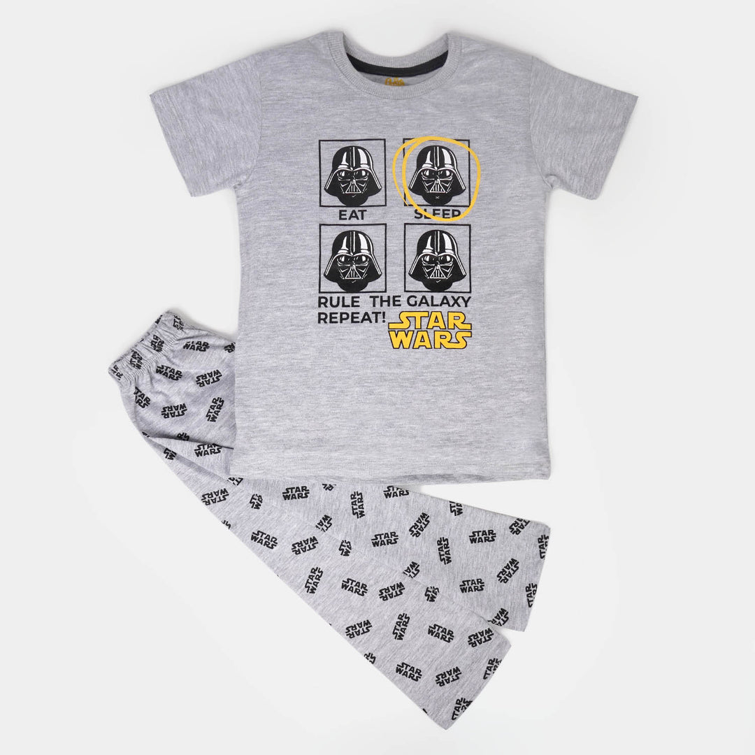 Boys Knitted Night Wear Character - Grey