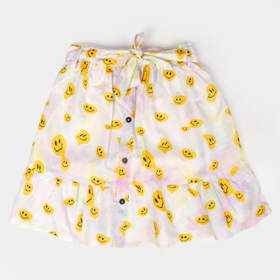 Girls Casual Skirt Smiley - Multi