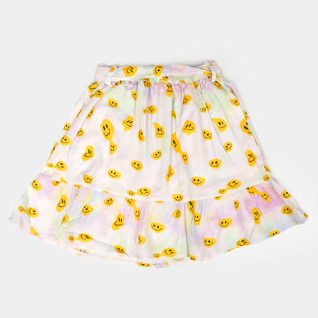 Girls Casual Skirt Smiley - Multi