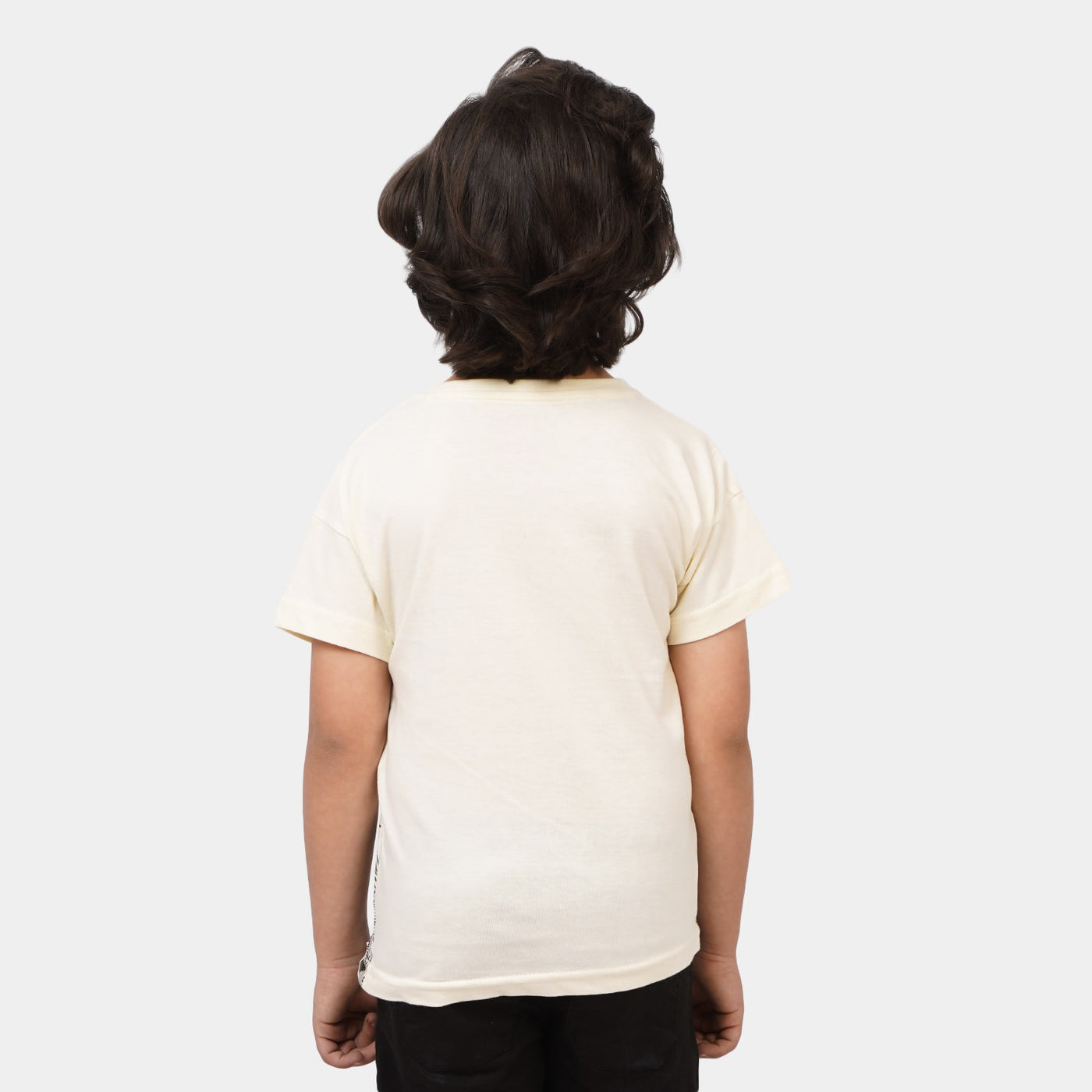 Boys Cotton T-Shirt T Rex - Cream