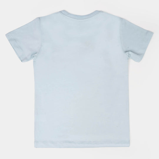 Girls Lycra Jersey T-Shirt - Sky Blue