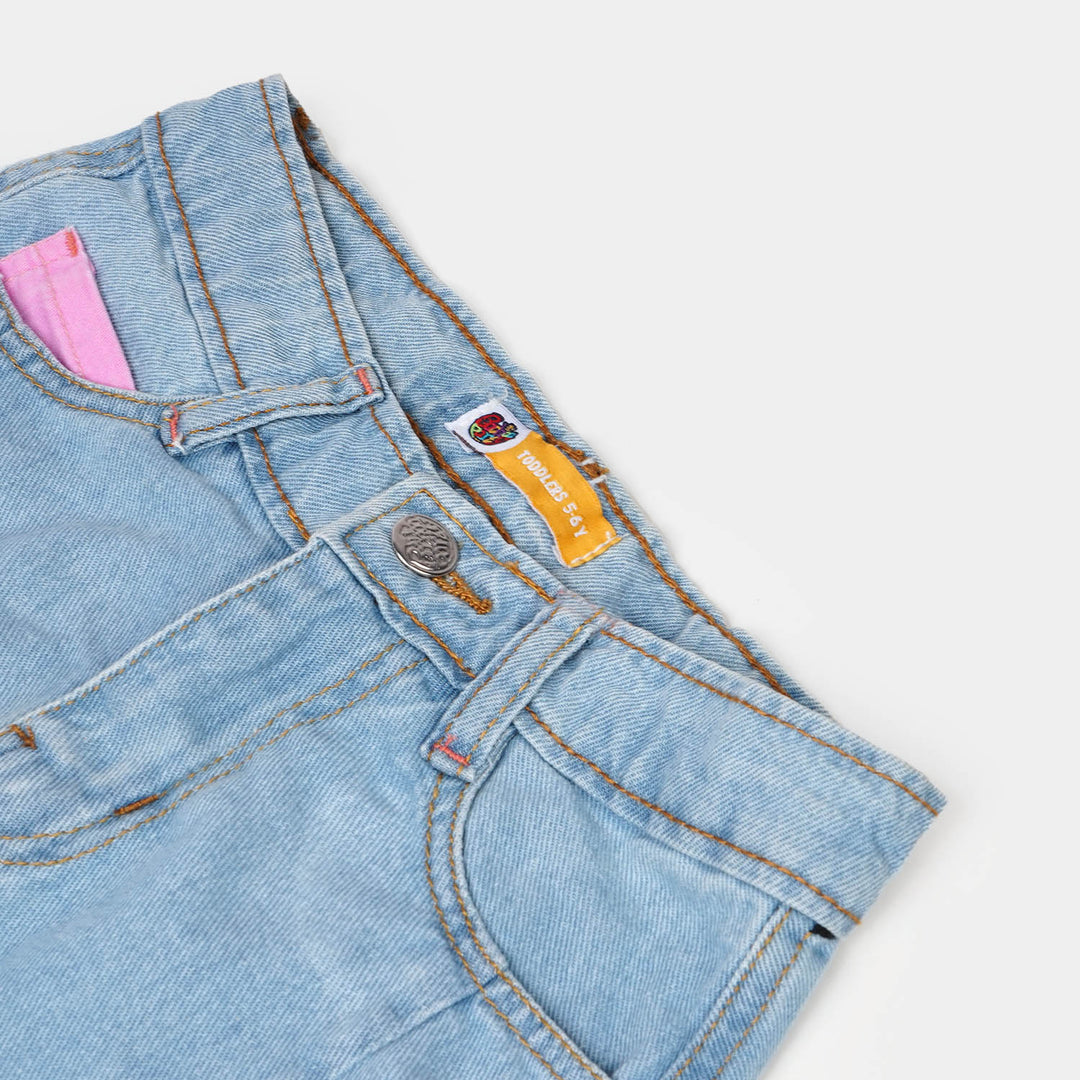 Girls Denim Skirt Summer Treats - LIGHT BLUE