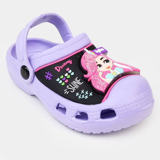 Character Girls lightning  Non-Slip Slipper -Purple