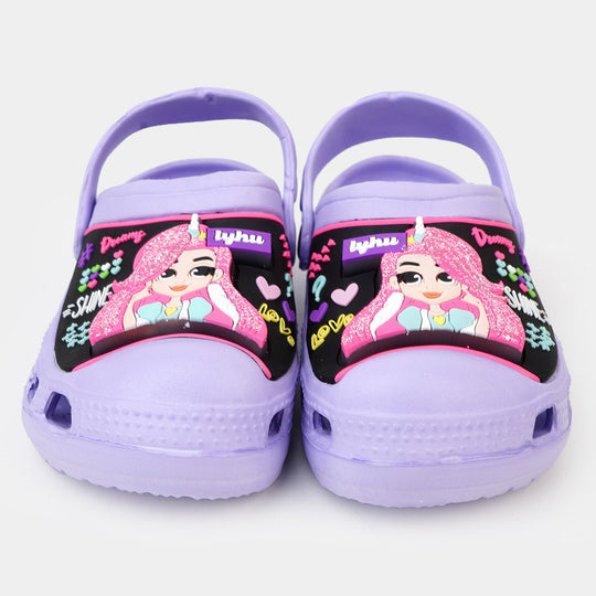 Character Girls lightning  Non-Slip Slipper -Purple