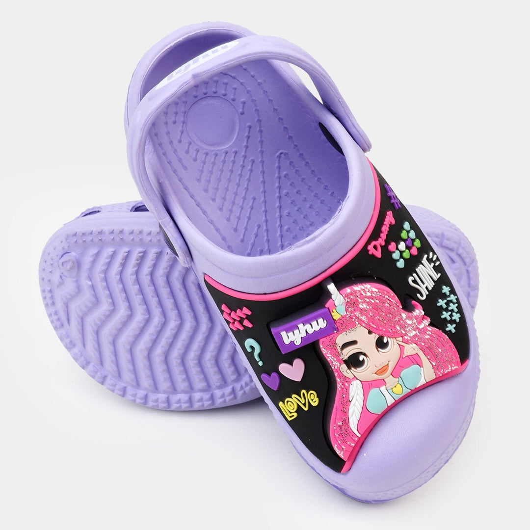 Character Girls lightning  Non-Slip Slipper -Purple