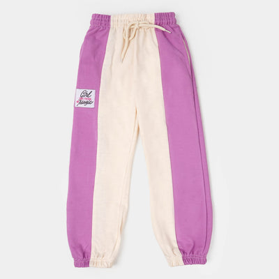 Girls Terry Pyjama Girl Magic - Purple/Peach