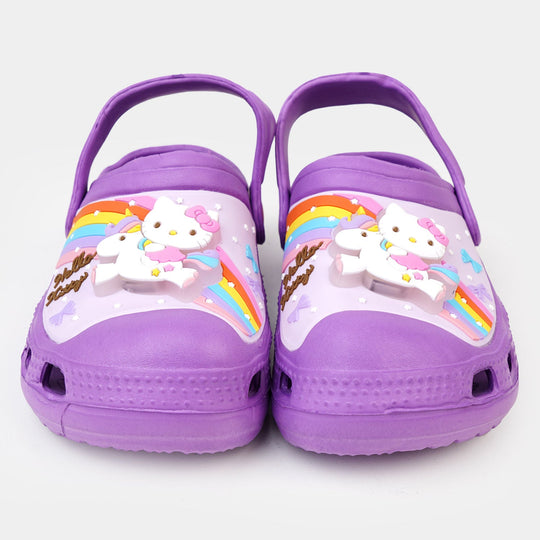 Character Girls lightning  Non-Slip Slipper -Purple