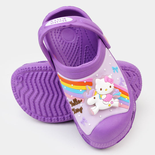 Character Girls lightning  Non-Slip Slipper -Purple