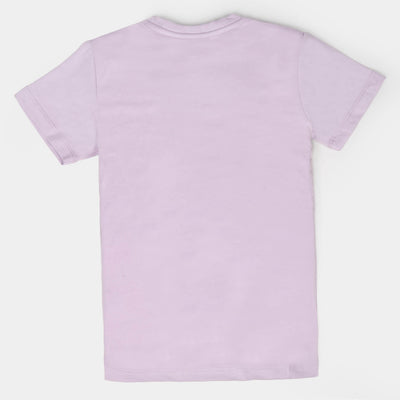 Girls Lycra Jersey T-Shirt - Light Purple