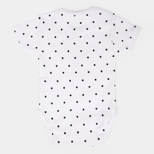 Infant Girls Set 2 PCs Flower Dot - White