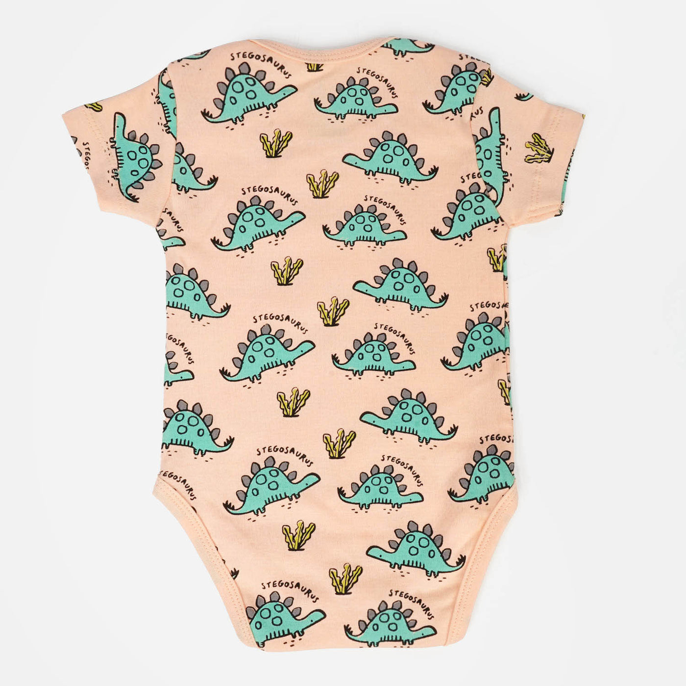 Infant Boys Cotton Set 2Pcs Stegosaurus - Peach