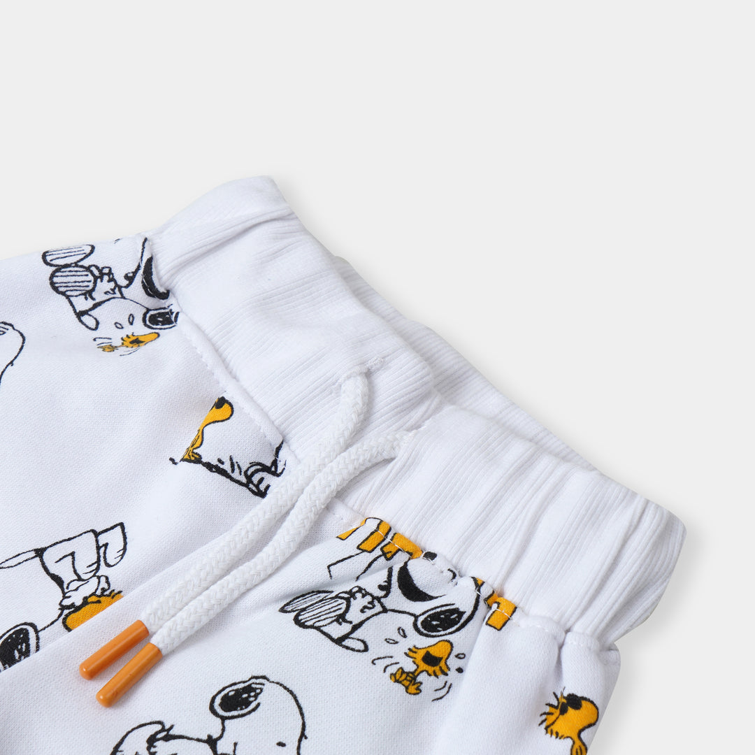 infant Boys Pyjama Haha - White