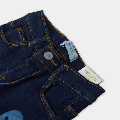 Infant Boys Pant Denim Monster - DARK BLUE