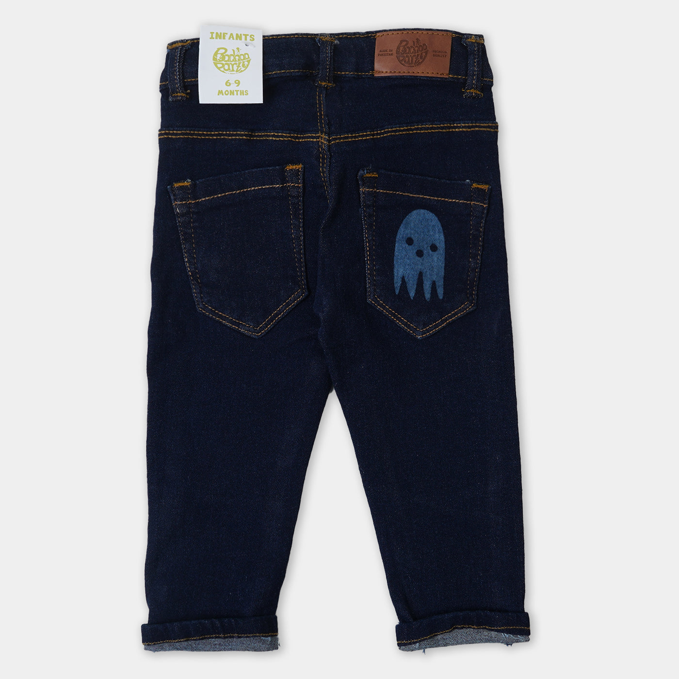 Infant Boys Pant Denim Monster - DARK BLUE