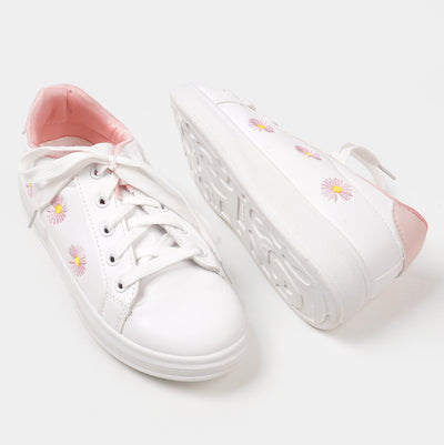 Teens Girls Sneakers SK IS-1 - White/Pink