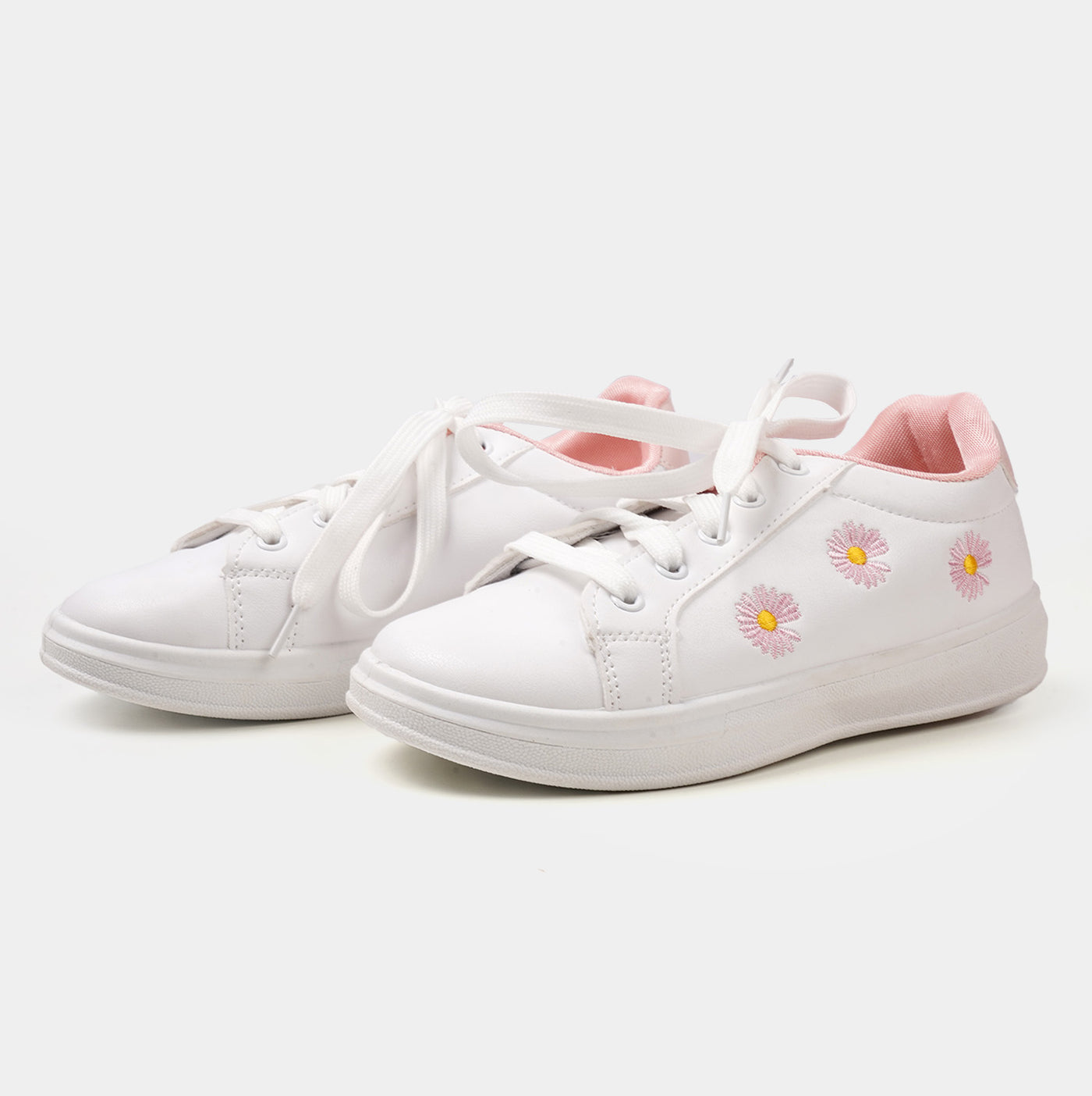 Teens Girls Sneakers SK IS-1 - White/Pink