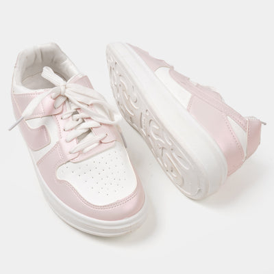 Teens Girls Sneakers SK IS-2 - White/Pink