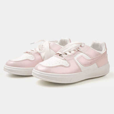 Teens Girls Sneakers SK IS-2 - White/Pink