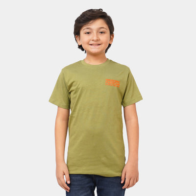Boys T-Shirt Pre-Historic - Green