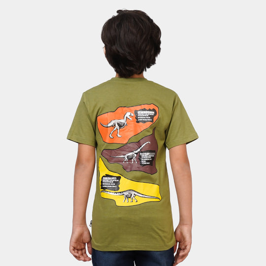 Boys T-Shirt Pre-Historic - Green