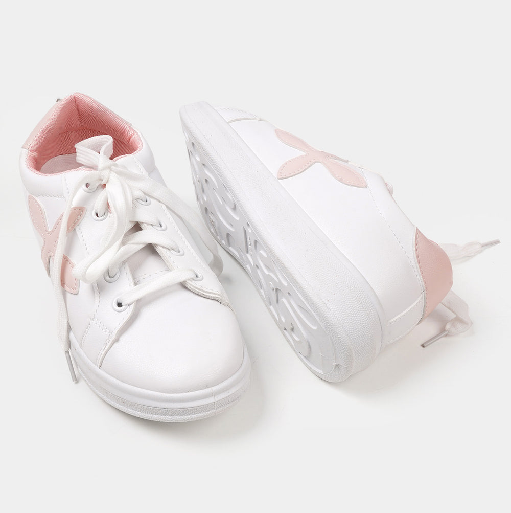 Teens Girls Sneakers W30 - White/Pink