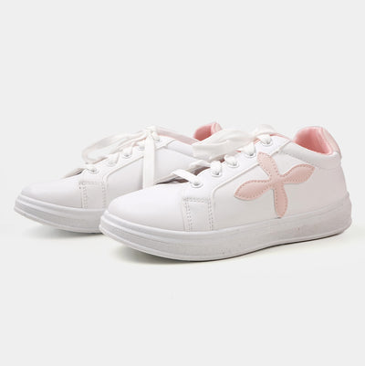 Teens Girls Sneakers W30 - White/Pink