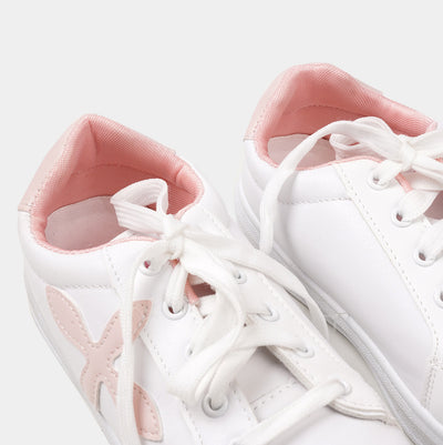 Teens Girls Sneakers W30 - White/Pink
