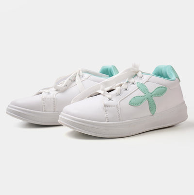 Teens Girls Sneakers W30 - White/Green