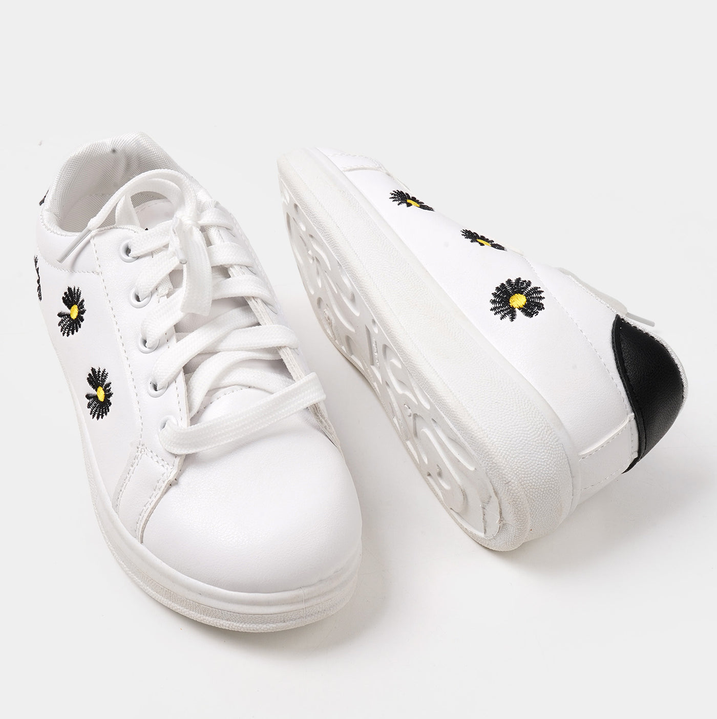 Teens Girls Sneakers SK IS-1 - White/BLACK