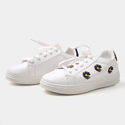 Teens Girls Sneakers SK IS-1 - White/BLACK