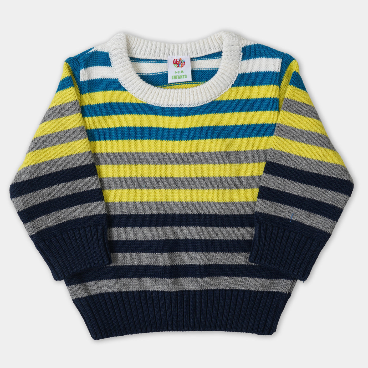 Infant Boys Sweater Groovy Stripe - Multi