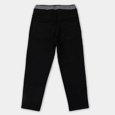 Boys Pant Denim Tape Get Ready - BLACK