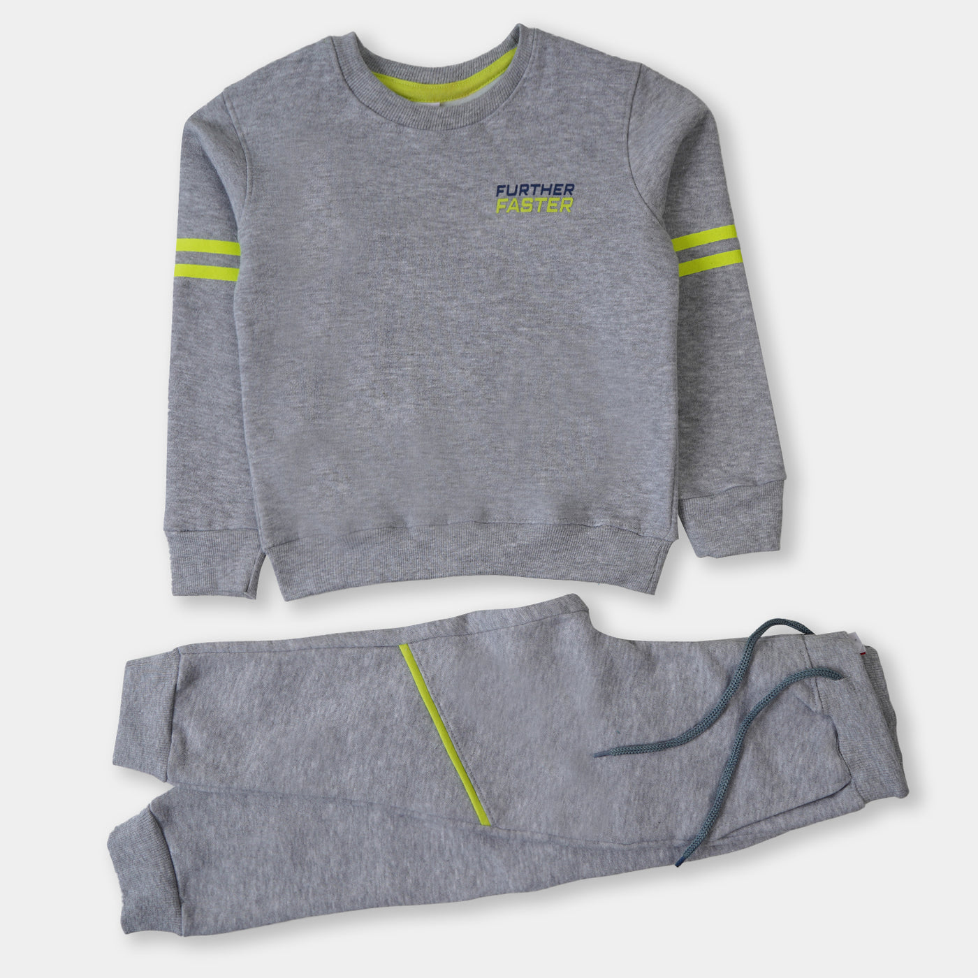 Boys 2 Pcs Suit Further Faster - Gray
