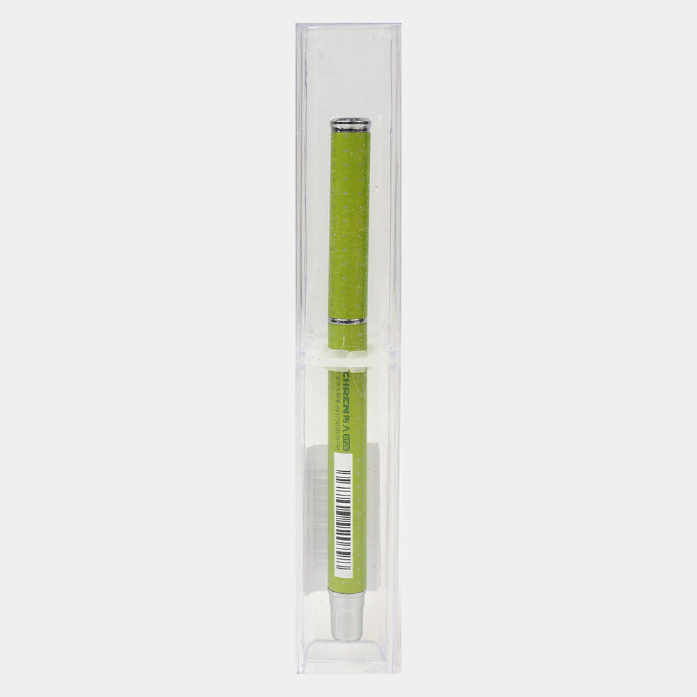 Fancy Fountain Ink Pen With Plastic Case