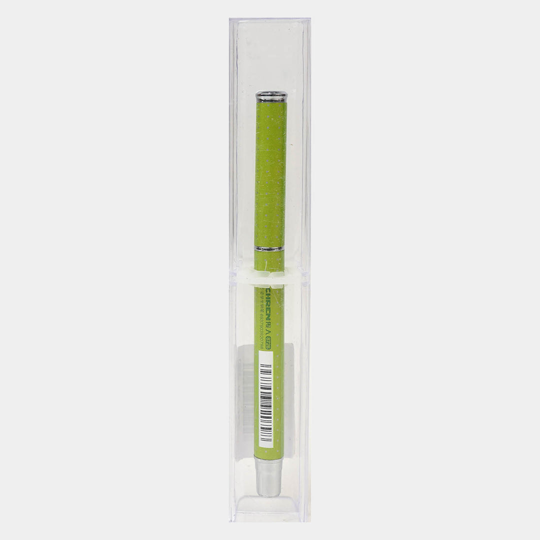 Fancy Fountain Ink Pen With Plastic Case
