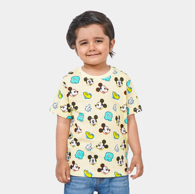 Boys T-Shirt Character | Light Yellow