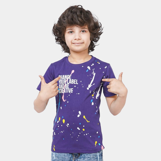 Boys T-Shirt Be Creative | Navy Blue
