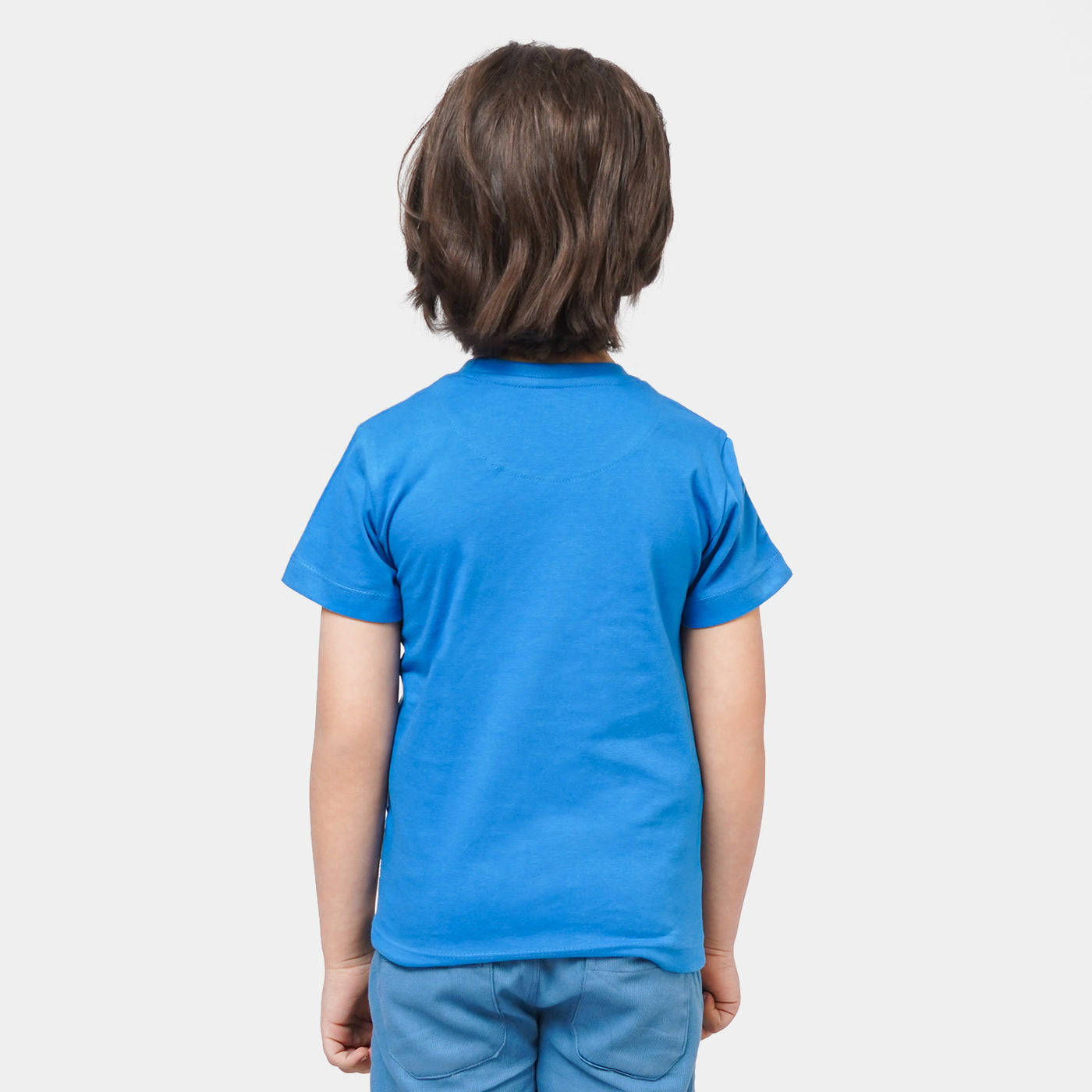 Boys Cotton T-Shirt Triceratops - Blue