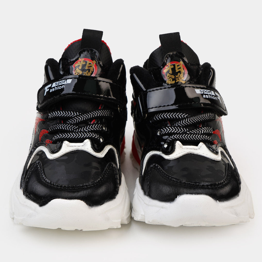Boys Sports Joggers Shoes 566 - BLACK