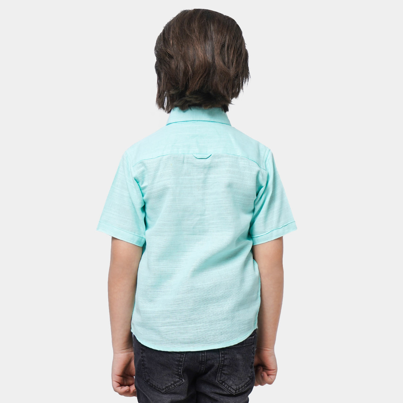 Boys Cotton Casual Shirt Street Art - Sky Blue